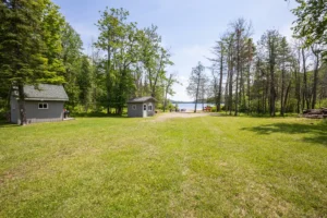 Scenic woodland property and lakeside landscape associated with the Sterling Point series on Prime Video