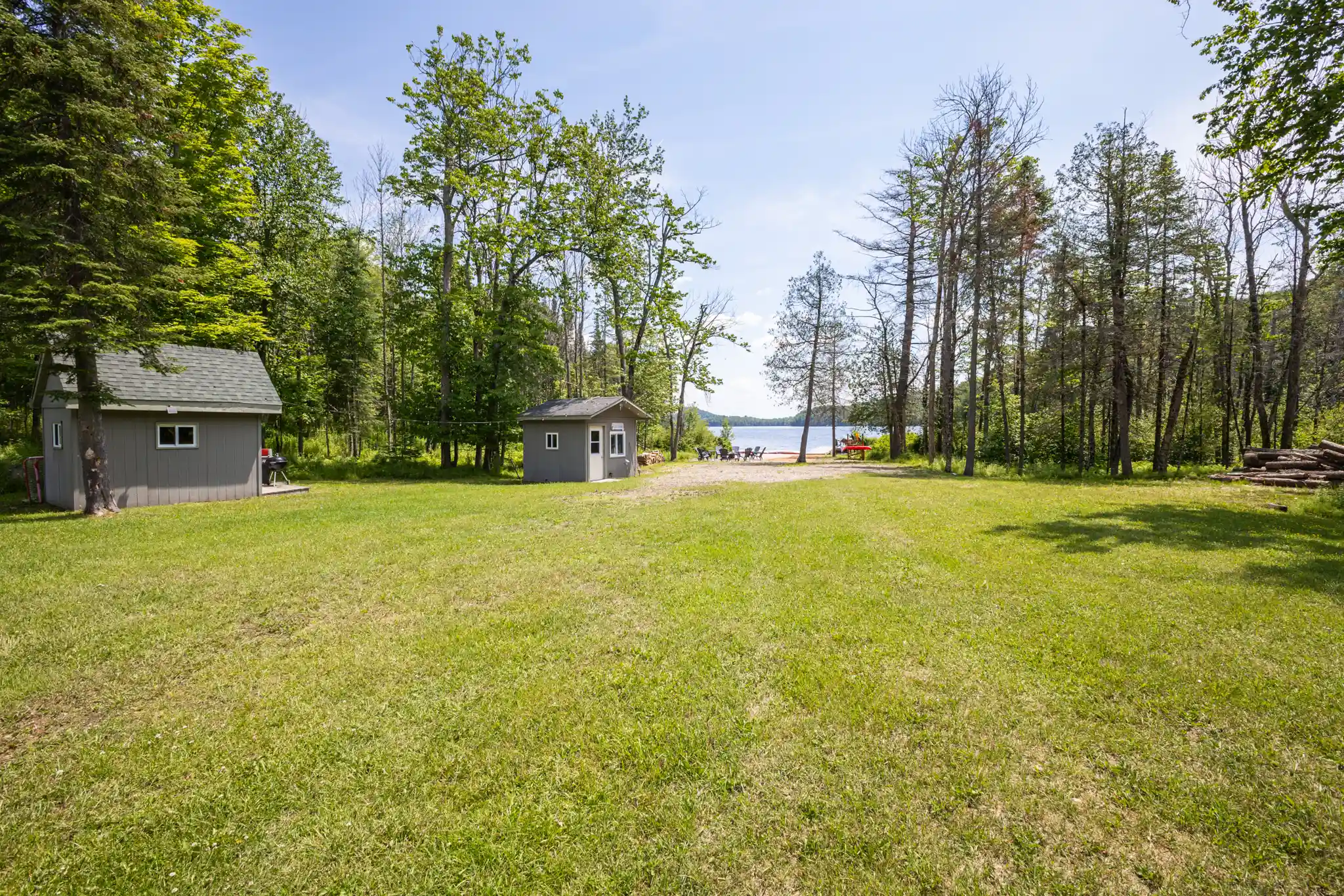 Scenic woodland property and lakeside landscape associated with the Sterling Point series on Prime Video